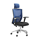 Chaise De Bureau Noir Avec Le Bleu (888-as-m01)
