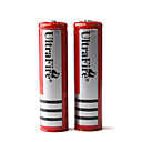 3.7v 3000mah Recargable Protegida Brc18650 Li-ion (rojo Pack De 2) (11190149)