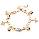 Belle Bracelet En Or 18 Carats Plaqu� En Laiton (0801-z1f2173-fd407)