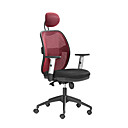 Chaise De Bureau Noir Avec Du Rouge (888-as-m02)