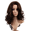 Lacet � Long Synth�tique De Haute Qualit� Brun Fonc� Perruque De Cheveux Boucl�s (de 11,23 � 0479-tslr19)