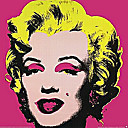 Personnalis�s � La Main Peinture Pourpre Monroe Marklyn Tendu Pr�t � Accrocher 32 