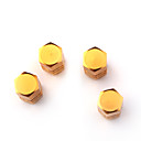 V�lvulas De Neum�ticos De Lujo Tapas / Tallos - Oro (4 Piezas Por Paquete)
