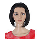 Dentelles Longueur Avant Le Menton Haut Niveau De Qualit� Synth�tique Noir Bob Coiffer Perruque (0463-lpp511)