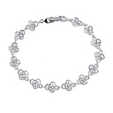 Belle Platine Cz Zircon Cubique Bracelet En Plaqu� (0801-d1y2266-a107hy)