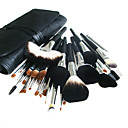 Nouvel Ensemble De 28 Pcs Pinceau De Maquillage De La Laine Avec Mallette Noire Libre (0517-058)
