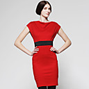 Robe De Style Victoria Beckham / Manches Courtes Robe D�collet� Sp�ciaux / Robes De Femmes (ff-a-ca1068504)