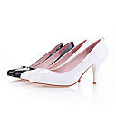Tacones De Piel De Oveja Medio Superior Cerrado Dedos De Los Pies De Zapatos De Moda (0985-hg008)