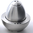 Huevo Lindo Y Ruedas Soporte Para Huevos De Acero Inoxidable (abrasived)-sal Y Pimienta