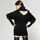 Capot Arri�re Ouvert Le Cou De Conception � Long Chandail Manches Palangre / Chandails Des Femmes (ff-f-bl0736505)