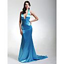 Trompette / Sir�ne De Balayage Halter / Pinceau Train Soir�e Robe De Bal / (hsx957)