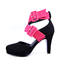Ante Los Tacones Altos Superior Cerrado De Los Pies Con Zapatos De Moda Correa (1131-8865-3). M�s Colores Disponibles