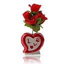 San Valent�n / Fiesta / Rojo Regalo De Boda Se Levant� En Botella