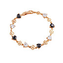 Cz Hermoso Brazalete De Oro Y Lat�n Chapado En 18k (0801-d1x2300-jd407hy)