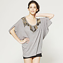 Mangas Murci�lago Cuentas A Largo Blusa Suelta / Blusas De Las Mujeres (ss-h-ca2015002)