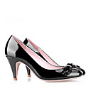 Piel De Oveja De Alta Talones Superior Cerrado De Los Pies Con Zapatos De Moda Bowknot (0985-hg826-3). M�s Colores Disponibles