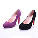 Ante Los Tacones Altos Superior Cerrado Dedos De Los Pies De Zapatos De Moda (0985-hg251-1)