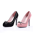 Ante Los Tacones Altos Superior Cerrado De Los Pies Con Zapatos De Moda Bowknot (0985-hg026-3)