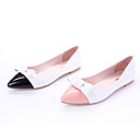 Cuir Verni Sup�rieure Plate Ferm� Orteils Avec La Chaussure De Mode Bowknot (0985-hg051-2)