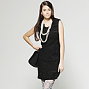 Style Classique Robe Sans Manches Encolure Ronde / Robes De Femmes (ff-a-ba0997016)