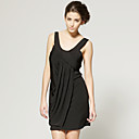 Encolure Ronde Camisole Croix Recueillies Robe / Robes Pour Femmes (ff-1801bf013-0853)