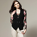 Dos Botones Del Chaleco Sin Mangas Decoradas Chaqueta / Chaquetas De Las Mujeres (ff-b-bl0736310)