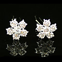 Magnifiques Broches Strass De Mari�e Mariage / Fleurs (0986-af1923). 2 Pi�ces Par Lot