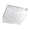 8-lumi�re Shell Forme Carr�e Blanche & K9 Plafonnier En Cristal (0942-mc85001-8a)