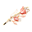 Strass Magnifique Avec Cuisson Vernis Mariage Broche Plaqu�e Mari�e / Broche (0498-xz0021)