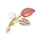 Strass Magnifique Avec Cuisson Vernis Mariage Broche Plaqu�e Mari�e / Broche (0498-xz0019)