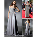 Selena Gomez Gaine/ Sweep Sweetheart Colonne/ Train En Mousseline De Soie Tiss�s �lastiques Brosse Robes Emmy Satin� / Robes Du Soir (fsd0339)