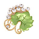 Strass Magnifique Avec Cuisson Vernis Mariage Broche Plaqu�e Mari�e / Broche (0498-xz003)