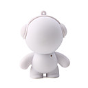 Caucho Hombre Mini Altavoz Port�til Para Iphone/ipod/cellphones/mp3/laptop (blanco)