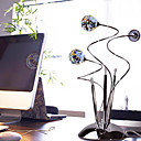 Espiral Cromada De 3 Luz K9 L�mpara De Mesa De Cristal (0942-98002-t-3)