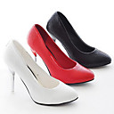 Los Tacones Altos De Charol Superior Cerrado De Los Dedos Del Pie Del Zapato De Moda (0987-quanxfs 10-7)
