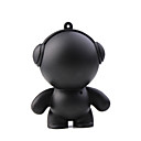 Caucho Hombre Mini Altavoz Port�til Para Iphone/ipod/cellphones/mp3/laptop (negro)