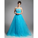 Robe De Bal Sans Bretelles Parole Longueur Appliques Taffeta Prom / Tenue De Soir�e (hsx1068)