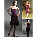 Sarah Jessica Parker Amour Une Ligne Asym�trique Chiffon Sexe Et La Ville / Robe De Cocktail (fsm0683)
