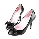 Piel De Oveja De Alta Talones Superior Cerrado De Los Pies Con Zapatos De Moda Bowknot (0985-hk899-1). M�s Colores Disponibles