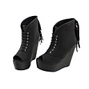 Su�d� Haute Talons Compens�s Peep-orteils Avec Le Gland / Chaussure De Mode � Lacets (1131-328-8)