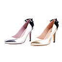 Piel De Oveja De Alta Talones Superior Cerrado De Los Pies Con Zapatos De Moda Bowknot (0985-hk052-6)