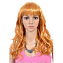 Capless Long Synth�tique De Haute Qualit� Perruque De Cheveux Boucl�s Orange (0463-lpp539)