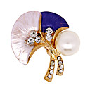 Strass Magnifique Avec Cuisson Vernis Mariage Broche Plaqu�e Mari�e / Broche (0498-xz002)