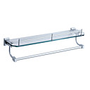Accessoires De Salle �tag�re En Verre En Aluminium Avec Barre De Tour (1018-j57-1)