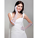 Lace Elbow Wedding Glove (1082-ST32)