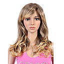 Capless Long De Qualit� Sup�rieure Grade Synth�tiques Blond Dor� Avec Perruque Cheveux Bruns Boucl�s (0463-lpp537)