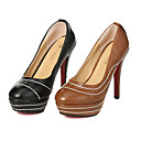 Pu Cuir � Talons Hauts Ferm� Orteils Avec La Chaussure De Mode Rivet (1131-3493)