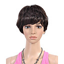 Capless Court Synth�tique De Haute Qualit� Brun Fonc� Perruque De Cheveux Boucl�s (0463-lpp549)