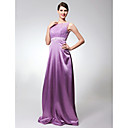 Gaine / Colonne Parole Longueur �lastique Robe De Soir�e En Satin Tiss�s (hsx130)