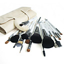 Nouveau 22 Pcs Pinceau De Maquillage De La Laine Avec Mallette Hu�tre Exempte Blanc (0517-008)